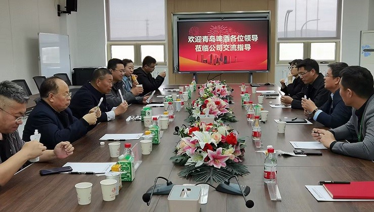 青岛啤酒（甘肃）姚新富、张荣辉一行到甘肃农垦公海彩船牧场交流考察